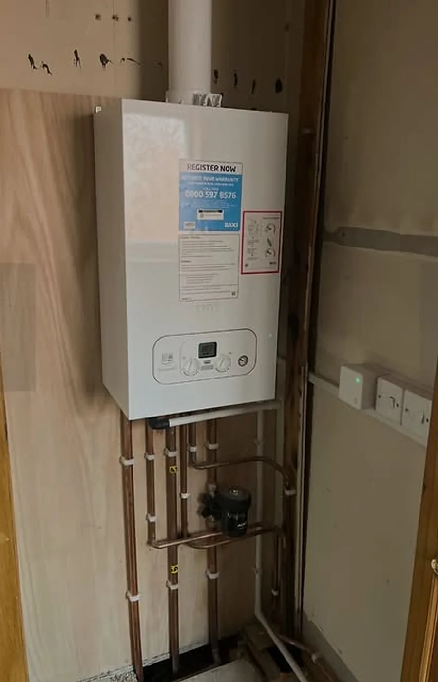 New Baxi boiler installation completed in Chorley